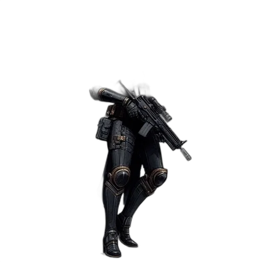 weapon, staff, jacket, robot transparent PNG cut-out