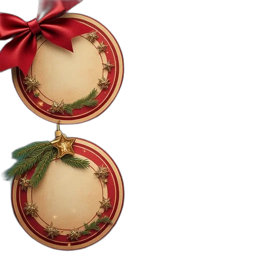 jewelry, christmas, labels, template transparent PNG cut-out