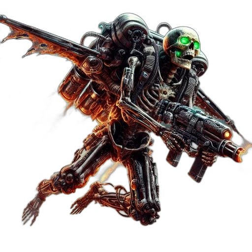 robot, weapon, creature, dragon transparent PNG cut-out