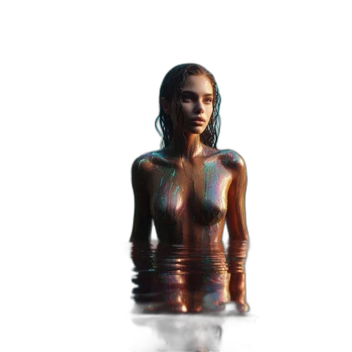 dress, jewelry, creature, face transparent PNG cut-out