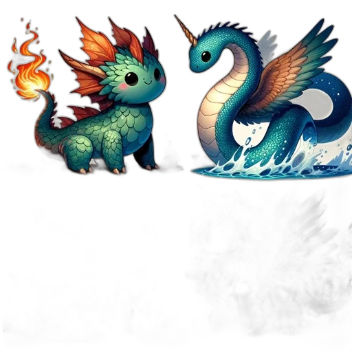 dragon, creature, concept art, fantasy art transparent PNG cut-out
