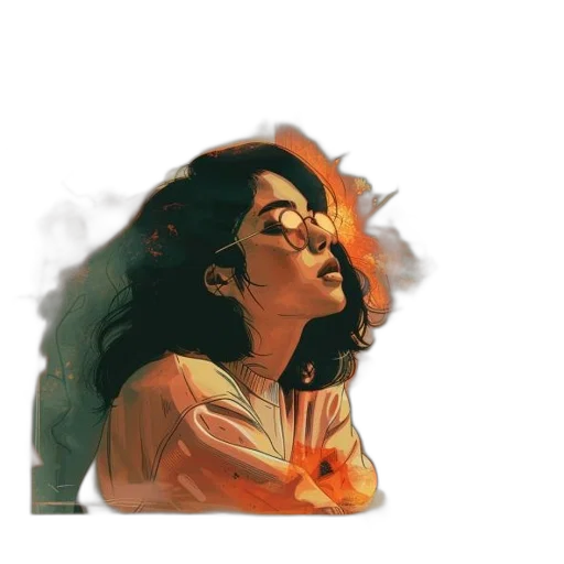 face, mask, watercolor, concept art transparent PNG cut-out