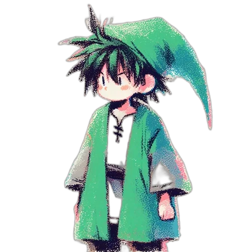 hat, umbrella, staff, jacket transparent PNG cut-out
