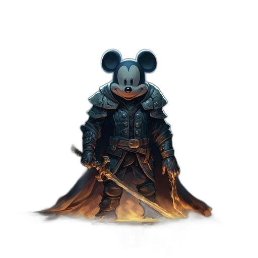mask, jacket, weapon, dragon transparent PNG cut-out