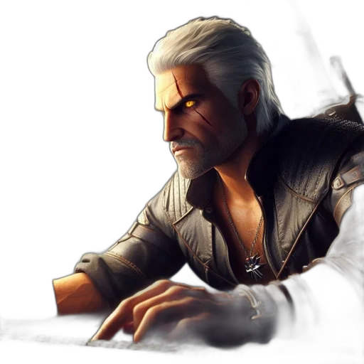 jacket, weapon, staff, concept art transparent PNG cut-out