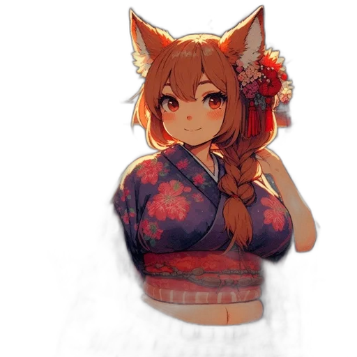 dress, flower, staff, mask transparent PNG cut-out