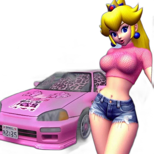 car, dress, weapon, vaporwave transparent PNG cut-out