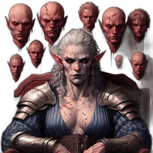 face, sword, dragon, crown transparent PNG cut-out