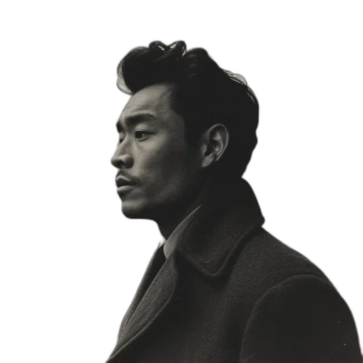 jacket, face, staff, hair transparent PNG cut-out