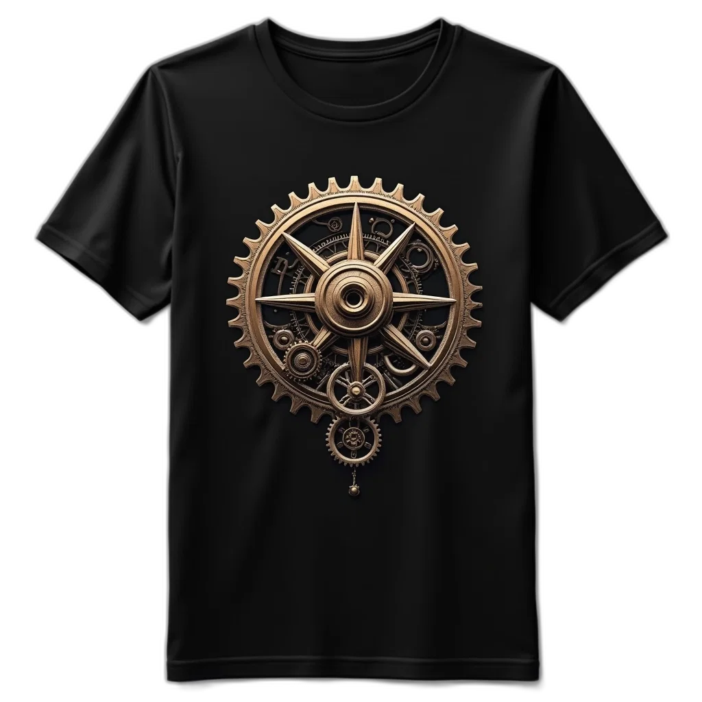 3d render, black, t-shirt, detailed transparent PNG cut-out