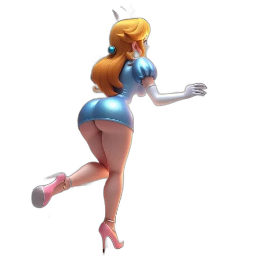 dress, staff, 3d render, concept art transparent PNG cut-out
