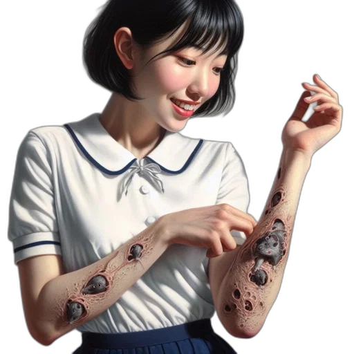 jewelry, robot, dress, face transparent PNG cut-out
