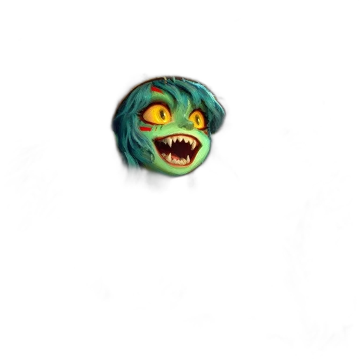 creature, mask, staff, face transparent PNG cut-out