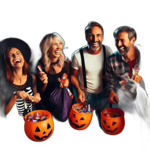 mask, photorealistic, six, adults transparent PNG cut-out