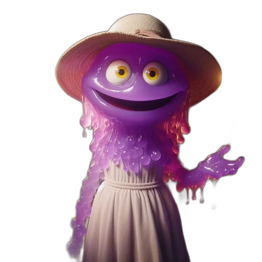 dress, hat, mask, creature transparent PNG cut-out