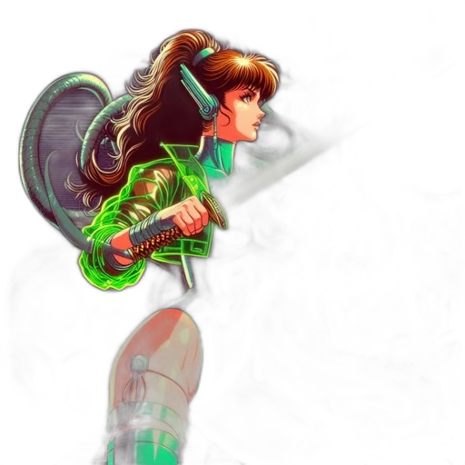 staff, weapon, hair, jewelry transparent PNG cut-out