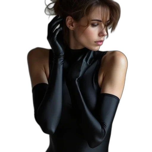 dress, jacket, mask, jewelry transparent PNG cut-out