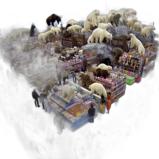 concept art, 3d render, fantasy art, city street transparent PNG cut-out