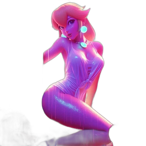 dress, concept art, vaporwave, fantasy art transparent PNG cut-out
