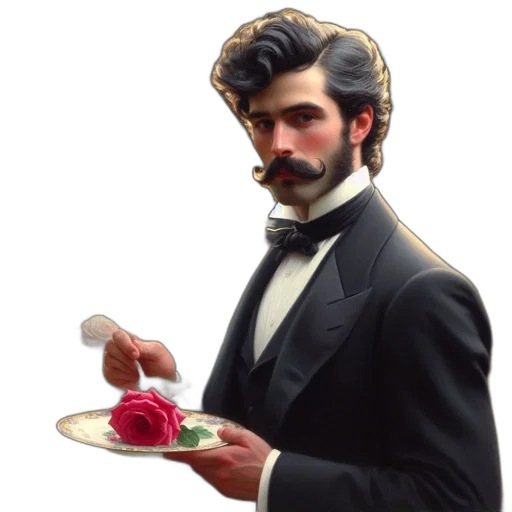 food, hat, face, staff transparent PNG cut-out