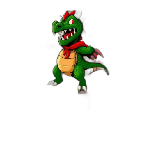 dragon, animal, creature, staff transparent PNG cut-out