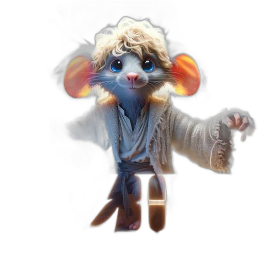 staff, jacket, creature, animal transparent PNG cut-out
