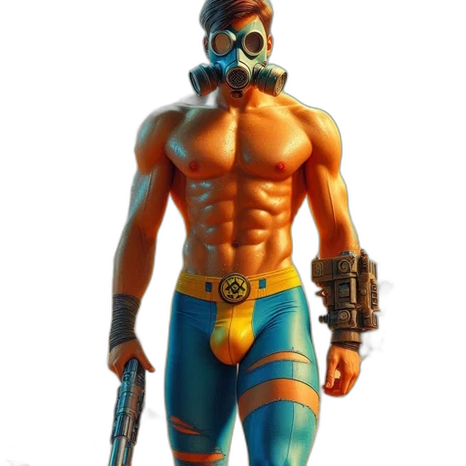 mask, robot, concept art, comic book art transparent PNG cut-out