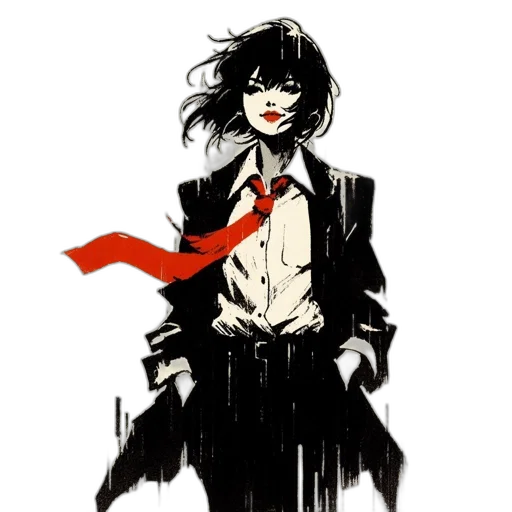 jacket, staff, comic book art, concept art transparent PNG cut-out
