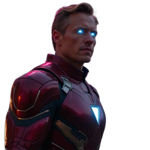 face, robot, staff, weapon transparent PNG cut-out