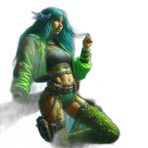dragon, fantasy art, concept art, cyberpunk transparent PNG cut-out