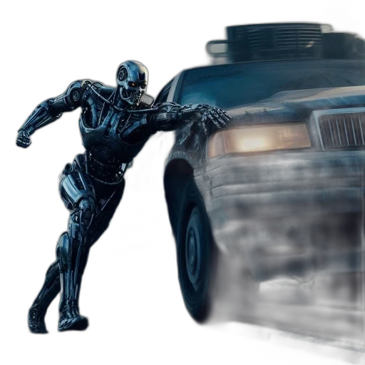 robot, car, weapon, concept art transparent PNG cut-out