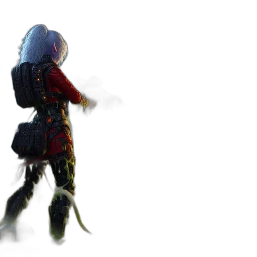 robot, jacket, creature, concept art transparent PNG cut-out