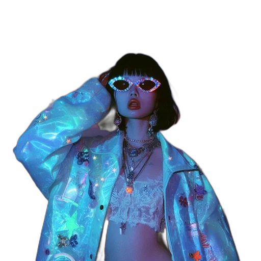 jacket, jewelry, dress, staff transparent PNG cut-out