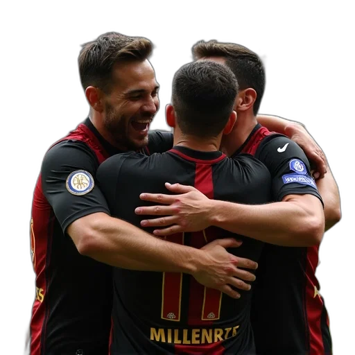 inter, milan, team, celebrates transparent PNG cut-out