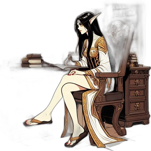 dress, furniture, fantasy art, concept art transparent PNG cut-out
