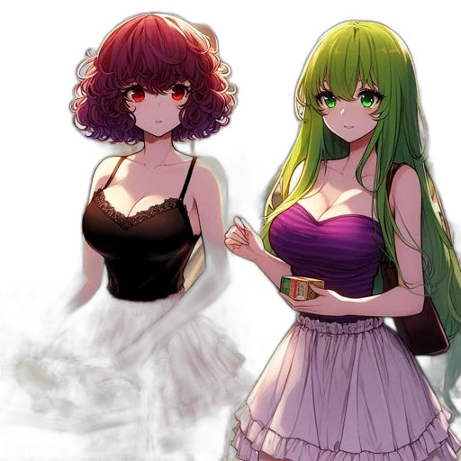 dress, anime, pixel art, concept art transparent PNG cut-out