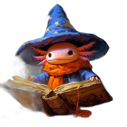 hat, staff, concept art, fantasy art transparent PNG cut-out