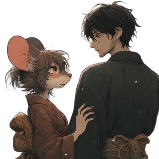 jacket, anime, concept art, watercolor transparent PNG cut-out