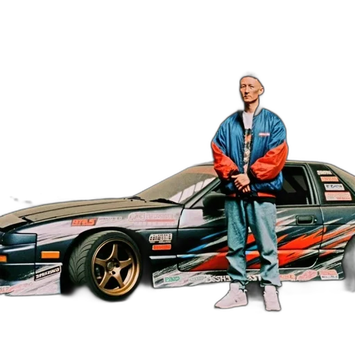 car, jacket, concept art, photorealistic transparent PNG cut-out