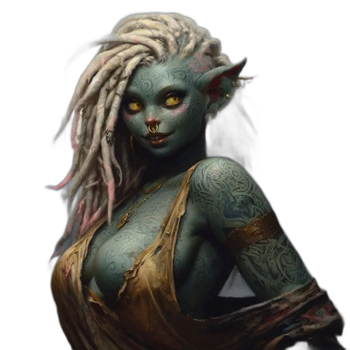 face, creature, mask, fantasy art transparent PNG cut-out
