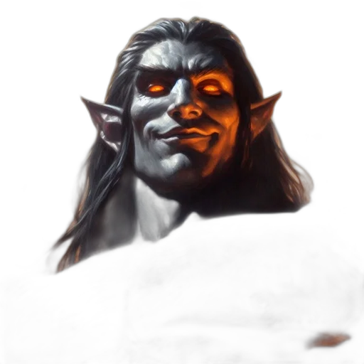 face, mask, staff, creature transparent PNG cut-out
