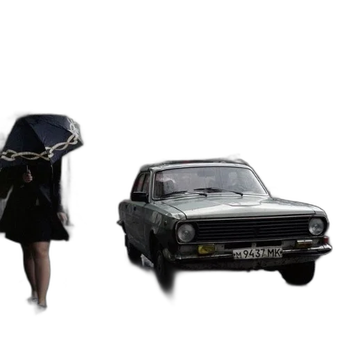 car, dress, umbrella, hat transparent PNG cut-out