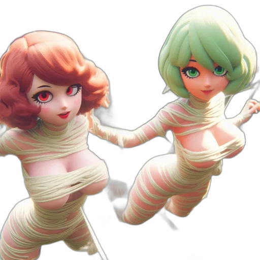 robot, dress, 3d render, concept art transparent PNG cut-out