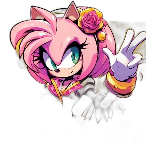 staff, flower, crown, anime transparent PNG cut-out