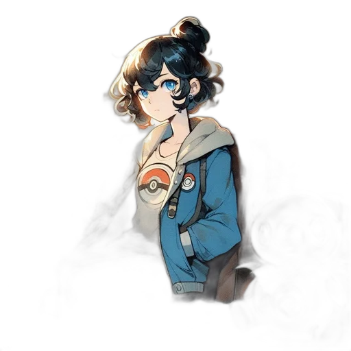 staff, jacket, mask, weapon transparent PNG cut-out