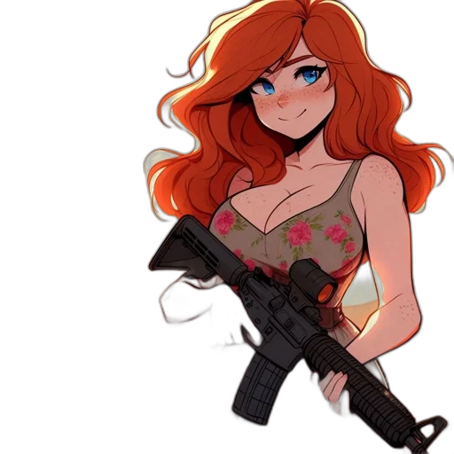 weapon, dress, cartoon, anime transparent PNG cut-out
