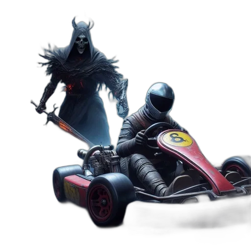 car, concept art, fantasy art, comic book art transparent PNG cut-out