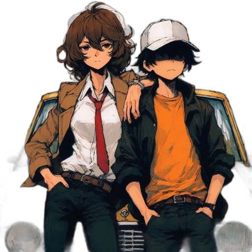 jacket, hat, mask, concept art transparent PNG cut-out