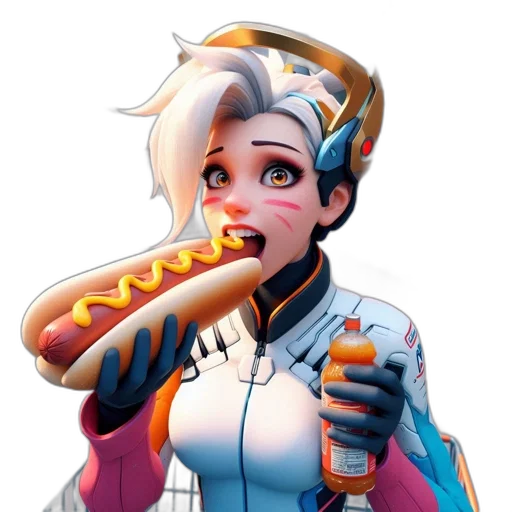 food, robot, weapon, staff transparent PNG cut-out