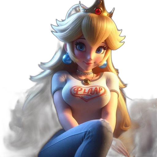 crown, dress, staff, fantasy art transparent PNG cut-out